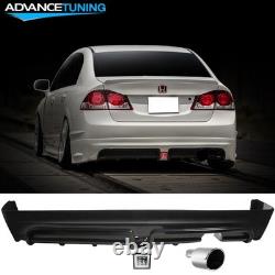 Fits 06-11 Honda Civic Sedan Mugen Rear Diffuser+ 3RD LED Light + Muffler Tip Fits 06-11 Honda Civic Sedan Mugen Rear Diffuser+ 3RD LED Light + Muffler Tip