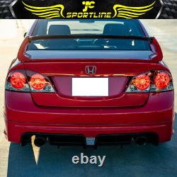 Fits 06-11 Honda Civic Sedan Mugen Style Rear Trunk Spoiler Wing Matte Black