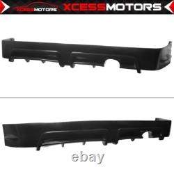 Fits 09-11 Honda Civic 4DR Black PU Front + Rear Bumper Lip + Sun Window Visors