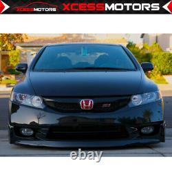 Fits 09-11 Honda Civic 4Dr Mugen PU Front Bumper Lip PU + Sun Window Visor