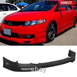 Fits 09-11 Honda Civic Sedan Front Bumper Lip Under Chin Spoiler Mugen Style