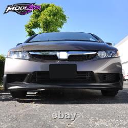 Fits 09-11 Honda Civic Sedan Mugen Style Front Bumper Lip Kit Unpainted PU