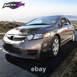 Fits 09-11 Honda Civic Sedan Mugen Style Front Bumper Lip Kit Unpainted PU