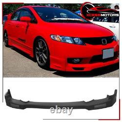 Fits 09-11 Honda Civic Sedan Mugen Style Front Lip Bumper Lower Spoiler Splitter