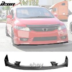 Fits 09-11 Honda Civic Sedan Mugen2 Front Bumper Lip Lower Spoiler Unpainted PU