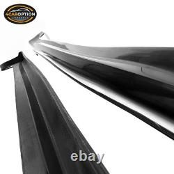 Fits 12-15 9TH Civic 4DR JDM Mugen Style Side Skirt Rocker Panel Splitters PU