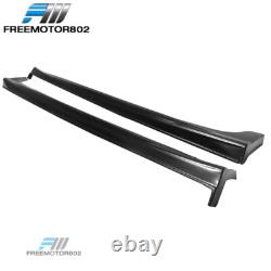 Fits 12-15 Civic 4DR JDM Mugen Side Skirt Rocker Panel Splitters Diffuser PU