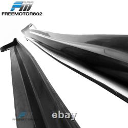 Fits 12-15 Civic 4DR JDM Mugen Side Skirt Rocker Panel Splitters Diffuser PU