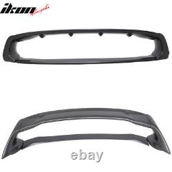 Fits 12-15 Civic Mugen Style ABS Trunk Spoiler Painted Modern Steel Metallic