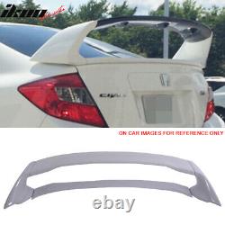 Fits 12-15 Civic Sedan Mugen Trunk Spoiler Painted #NH788P Orchid White Pearl