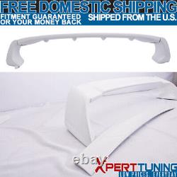 Fits 12-15 Honda Civic 4Dr Mugen Style ABS Trunk Spoiler Painted Taffeta White