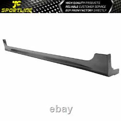 Fits 12-15 Honda Civic 9th 4Dr Mugen RR Style Side Skirts Extension Pair ABS