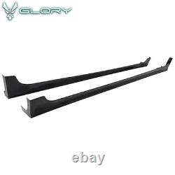 Fits 12-15 Honda Civic 9th 4Dr Mugen Side Skirts RR Style 2PCS Rocker Panels ABS