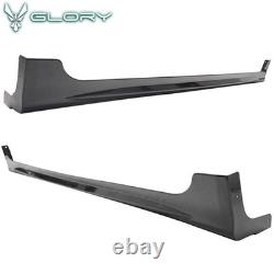 Fits 12-15 Honda Civic 9th 4Dr Mugen Side Skirts RR Style 2PCS Rocker Panels ABS