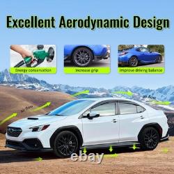 Fits 12-15 Honda Civic 9th 4Dr Mugen Side Skirts RR Style 2PCS Rocker Panels ABS