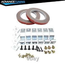 Fits 12-15 Honda Civic 9th Gen Mugen RR Side Skirts Rocker Panel Splitter ABS