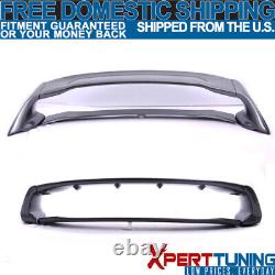 Fits 12-15 Honda Civic Mugen Style ABS Rear Trunk Spoiler Painted Polished Metal
