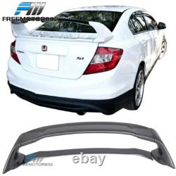 Fits 12-15 Honda Civic Mugen Style #NH797M Modern Steel Metallic Trunk Spoiler