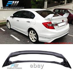 Fits 12-15 Honda Civic Mugen Style Painted #NH731P Crystal Black Trunk Spoiler