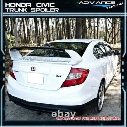 Fits 12-15 Honda Civic Mugen Style Trunk Spoiler Painted #R513 Rallye Red ABS