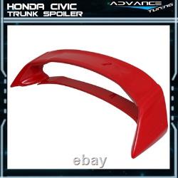 Fits 12-15 Honda Civic Mugen Style Trunk Spoiler Painted #R513 Rallye Red ABS