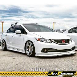 Fits 12-15 Honda Civic Sedan JDM Mugen Style Side Skirt Extension Rocker Panel