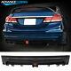 Fits 13-15 Honda Civic 4dr Mugen Rr Style Rear Bumper Lip With Red 3rd Brake Light