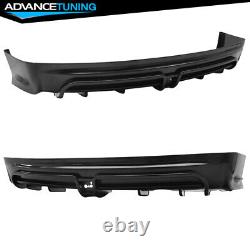 Fits 13-15 Honda Civic 4Dr Mugen RR Style Rear Bumper Lip with Red 3rd Brake Light