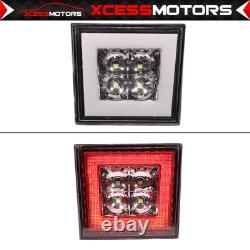Fits 13-15 Honda Civic Sedan Mugen RR ABS Rear Bumper Lip & LED Brake Light