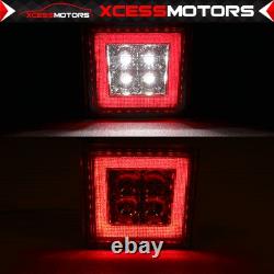 Fits 13-15 Honda Civic Sedan Mugen RR ABS Rear Bumper Lip & LED Brake Light