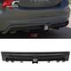 Fits 13-15 Honda Civic Sedan Mugen Rr Rear Bumper Diffuser With3rd Led Brake Light