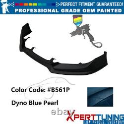 Fits 16-18 Honda Civic Mugen Style Front Bumper Lip PP #B561P Dyno Blue Pearl