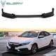 Fits 16-18 Honda Civic Sedan Coupe Mugen Style Front Bumper Lip Spoiler Pp