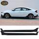 Fits 16-21 Honda Civic 10th Gen Mugen Style Side Skirts Extension Panel Pp