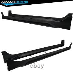 Fits 16-21 Honda Civic 10th Gen Sedan 4-Door MUG Style Side Skirts Unpainted PP