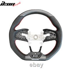 Fits 17-20 Honda Civic 10th Gen Type R Mugen Sports Steering Wheel Carbon Fiber