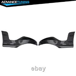 Fits 22-24 Honda Civic 11th Mugen Rear Bumper Lip Side Aprons Carbon Fiber Print