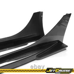 Fits 22-25 Honda Civic Sedan Mugen Style Carbon Look Side Skirts Rocker Panel PP