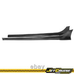 Fits 22-25 Honda Civic Sedan Mugen Style Gloss Black Side Skirts Rocker Panel PP