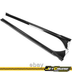 Fits 22-25 Honda Civic Sedan Mugen Style Gloss Black Side Skirts Rocker Panel PP