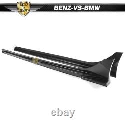 Fits 22-26 Honda Civic Sedan Hatchback Mugen Side Skirts PP Carbon Fiber Print