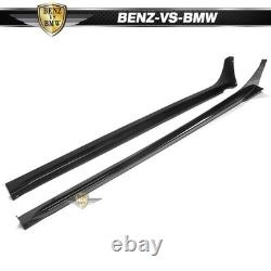 Fits 22-26 Honda Civic Sedan Hatchback Mugen Side Skirts PP Carbon Fiber Print