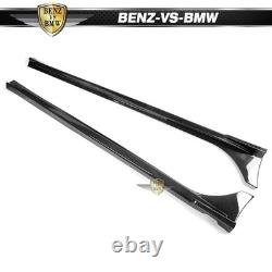 Fits 22-26 Honda Civic Sedan Hatchback Mugen Side Skirts PP Carbon Fiber Print