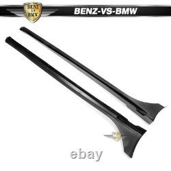 Fits 22-26 Honda Civic Sedan Hatchback Mugen Side Skirts PP Carbon Fiber Print