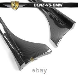 Fits 22-26 Honda Civic Sedan Hatchback Mugen Side Skirts PP Carbon Fiber Print