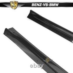 Fits 22-26 Honda Civic Sedan Hatchback Mugen Side Skirts PP Carbon Fiber Print