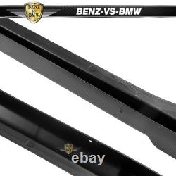 Fits 22-26 Honda Civic Sedan Hatchback Mugen Side Skirts PP Carbon Fiber Print