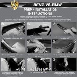 Fits 22-26 Honda Civic Sedan Hatchback Mugen Side Skirts PP Carbon Fiber Print