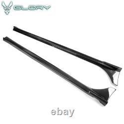 Fits 22-26 Honda Civic Sedan Hatchback Side Skirts Mugen Carbon Fiber Print PP