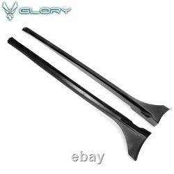 Fits 22-26 Honda Civic Sedan Hatchback Side Skirts Mugen Carbon Fiber Print PP